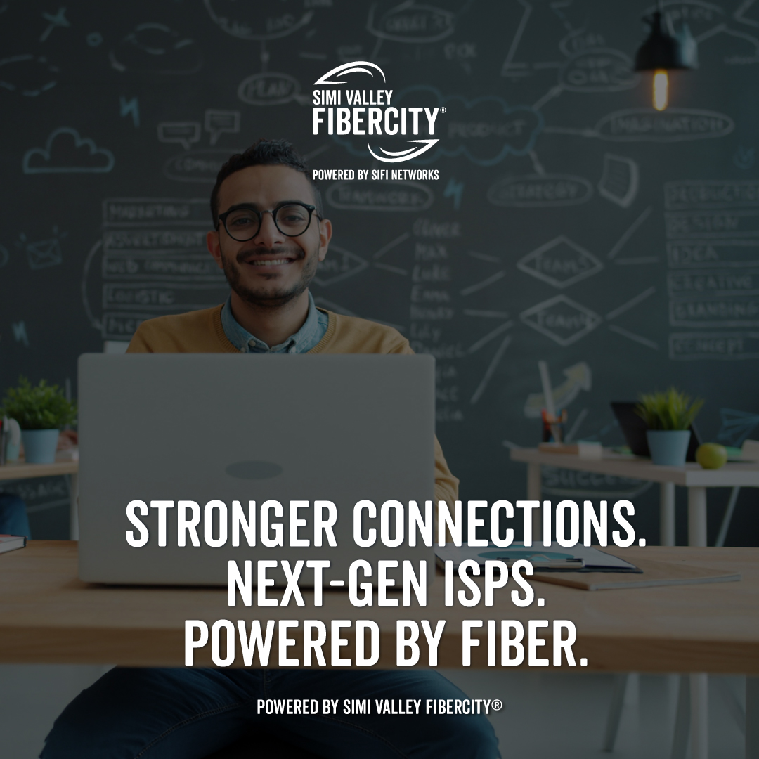 Internet Service Providers on the Simi Valley FiberCity® Network are delivering the connectivity that today’s world demands.

From remote work to streaming to smart devices, fiber powers modern life. It’s not a luxury,  it’s a necessity. Learn more at sifinetworks.com/residential/is….