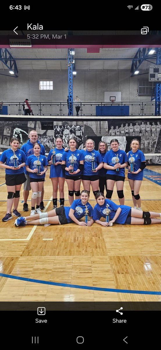 BBJYMCA's tweet photo. Congratulations to Team Blue for their Division 2 volleyball tournament championship victory.  Thanks to all coaches and volunteers for a great year. https://t.co/9lDji48AAr