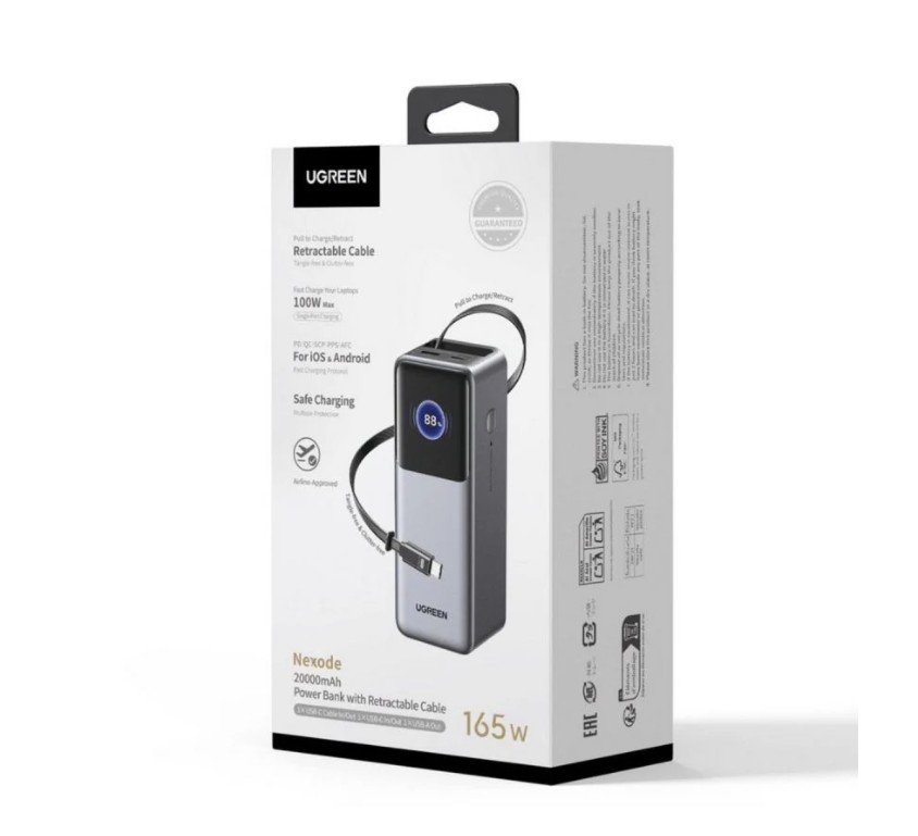 Dealabs's tweet photo. 🔋
La UGREEN 165W avec 2 ports et câble rétractable à 44,62€ 👇
➡️ https://t.co/OiJl4hS5VL ⬅️ https://t.co/2LdY086g0j