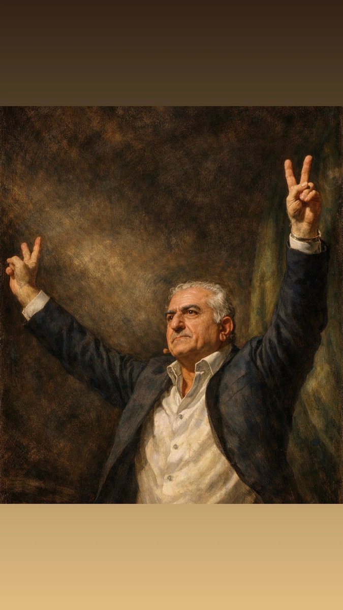 ZiAhmadi's tweet photo. The only one we trust . The only one who can lead #Iran towards freedom, democracy and prosperity. 
#KingRezaPahlavi 
#IranRevolution2026 https://t.co/45ZrE3Xyz5