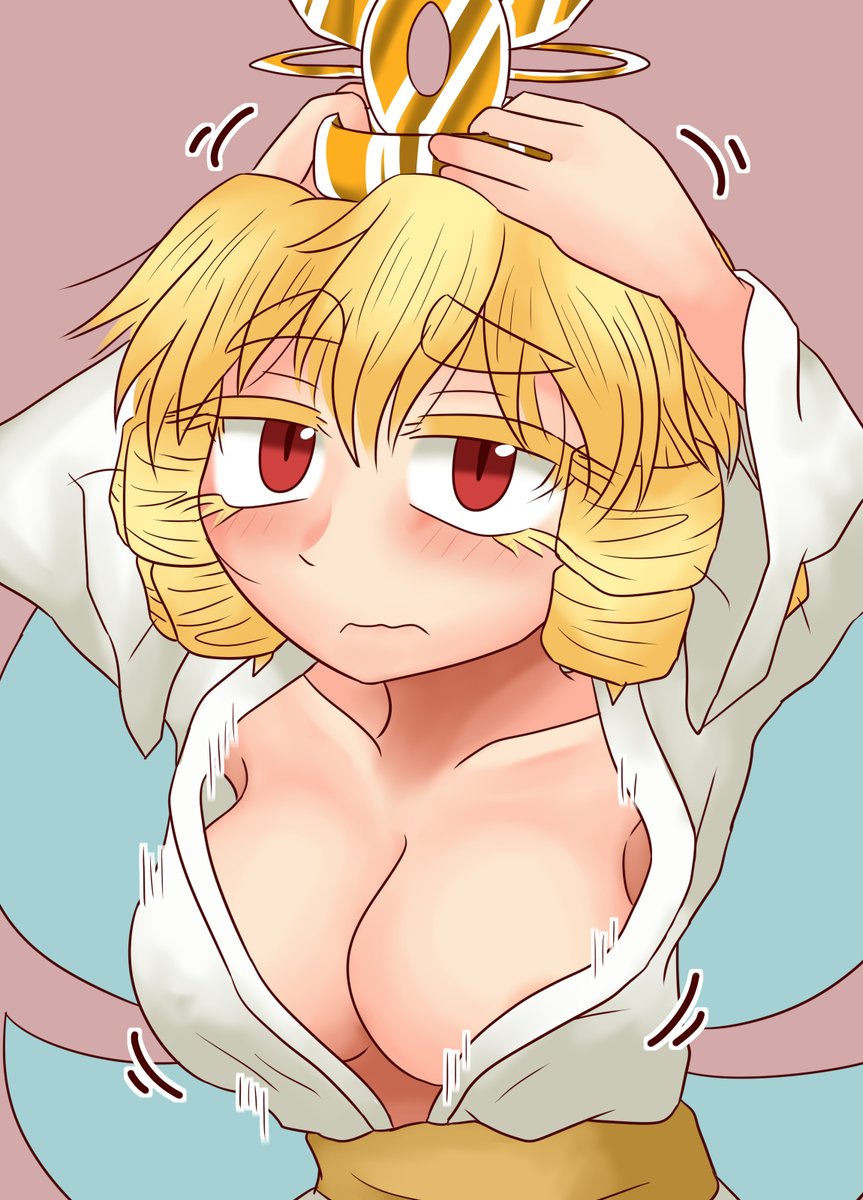 「お雛様の恰好をしようとしてたら満月の力で巨乳になってしまったルナチャイルド」|パキラのイラスト