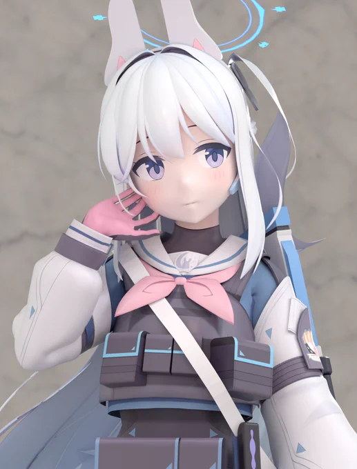 ミヤコ3Dフィギュア化計画 とりあえず完成! 違和感の正体はやっぱりポーズだったみたいです 次は顔とか表情をさらに可愛く作れるようにしたいですね