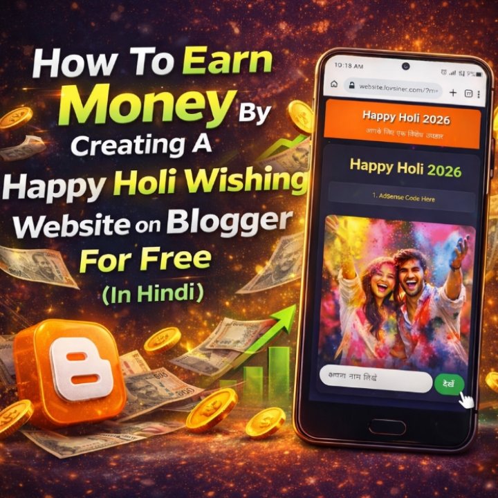 Researchtech2's tweet photo. Free मैं Blogger पर Happy Holi Wishing Website बना के पैसे कैसे कमाए 💸🎨 (2026) 

🎥 Video Link: https://t.co/ZzcxkWAd1Z

इस वीडियो में जानिए कैसे आप बिल्कुल FREE में Blogger पर Happy Holi Wishing Website बनाकर 💻 ऑनलाइन पैसे कमा सकते हैं 💸

#BloggerEarning #HoliWebsite https://t.co/85nlaDsdch