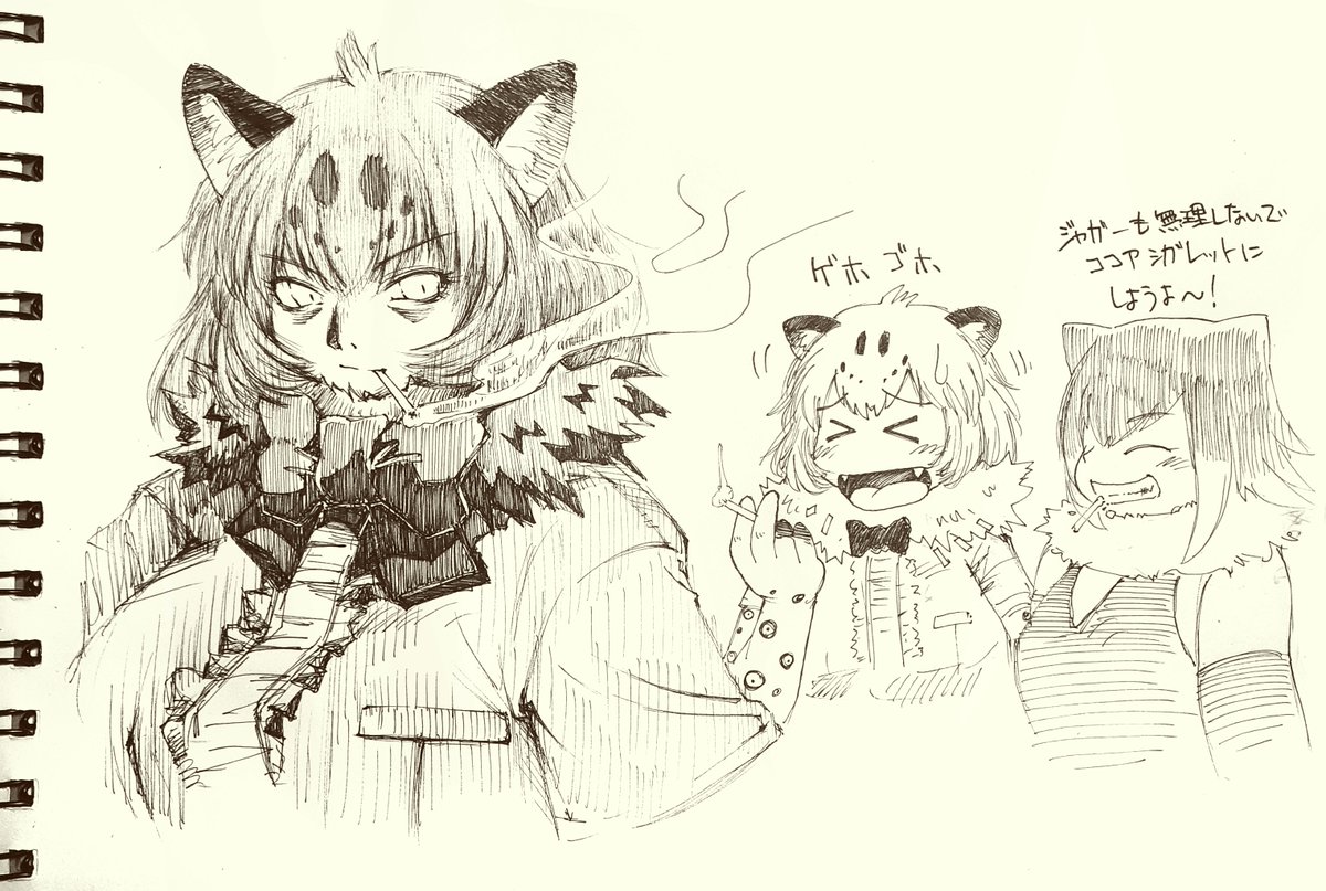 何か分からんけど昔描いたブラックジャガーさん
多分色々な描き方を試してみたかったんだと思いますよ
まぁ、そんなこんなでまた明日! 