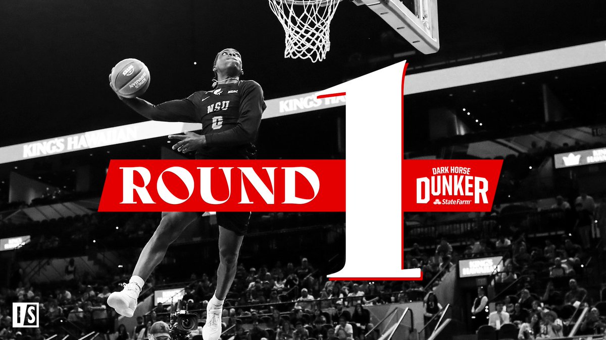 CollegeSLAM's tweet photo. ⚠ ROUND 1️⃣ IS NOW OPEN FOR THE 2026 @StateFarm DARK HORSE DUNKER FAN VOTE ⚠

#DarkHorseDunker x #CollegeSlam 

⬇⬇⬇ https://t.co/mDzcWnv5bR