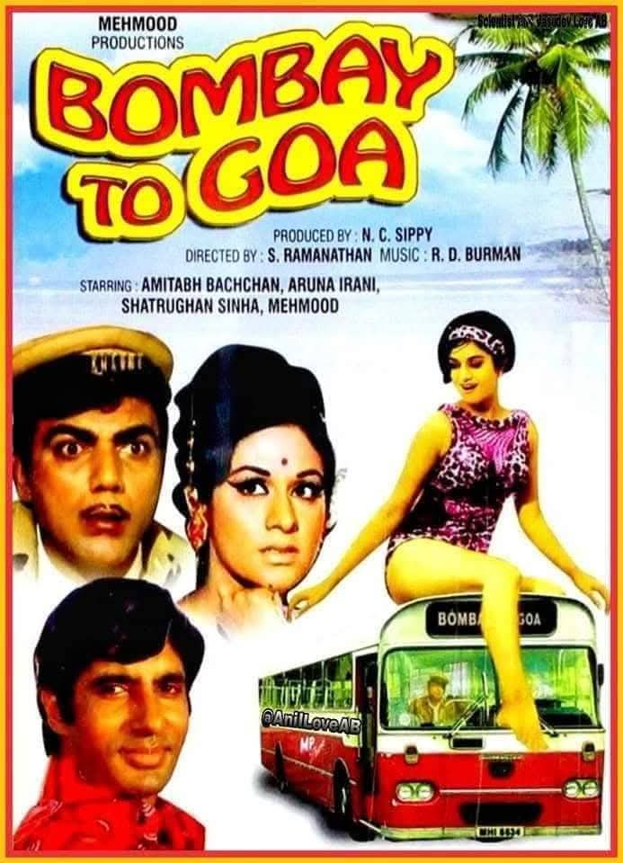 DrAnilLoveAB's tweet photo. Congratulations on completion of🎉🌹💐
#54YearsOfBombayToGoa
My Dear Guruji Shri @SrBachchan Sirji &
#Mehmood ji #ShatruganSinha ji
#Arunalrani ji #NazirHussain ji
#AnwarAli ji #LalitaPawar ji
#Mukri ji & Team
Written by #RajinderKrishan ji (dialogue)
Directed by #Mehmood ji
Produced by #Mehmood ji & #NCSippyji
Music by #RDBurman ji
Based on Madras to Pondicherry (1966)
Release date (3 March 1972)