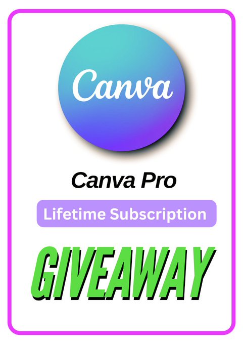 Mahfuz_AI's tweet photo. 🎨 Get Canva Pro — FREE Lifetime Access!

No tricks. Just 3 simple steps 👇

1️⃣ Like &amp; Bookmark this post
2️⃣ Repost 🔁
3️⃣ Comment “Canva”

👉 Follow @Mahfuz_AI (or I can’t DM you)

I’ll send you the access link🚀
Upgrade your designs with Canva Pro.

⏳ Available for 72 Hrs only. https://t.co/CroHdjk9Wj