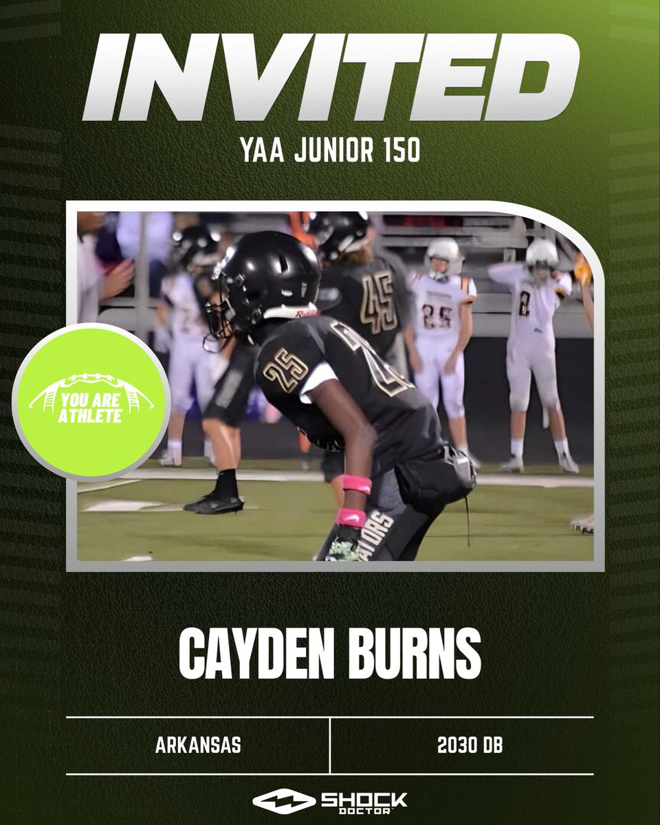 CaydenBurn44019's tweet photo. Thank you @youareathlete for the opportunity to showcase my talents #Db #camp #football @CoachRBolden @PrepRedzoneAR @CoachUptergrove https://t.co/23IcpUkFAT