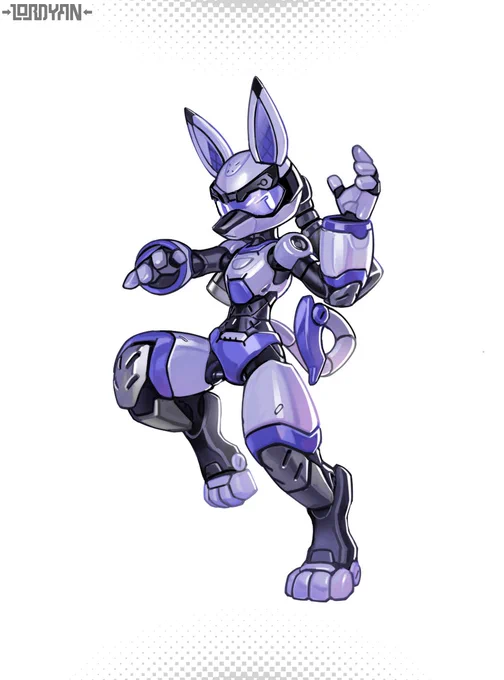 someone's robot lucario OC
