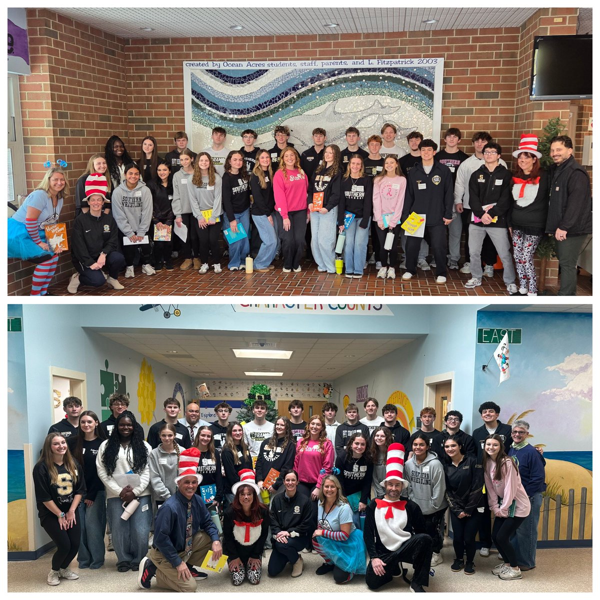 DonohueJr's tweet image. Gr8 job Southern Athletics - "Read Across America Day" Dr. Suess Day at Stafford Twp School District, Ocean Acres and PLC. Thank you @StaffordTwpEd Administration/BOE, Faculty &amp;amp; Staff for a great AM. 
#RamPride🐏📚🖤💛🇺🇲 #HSLive @TAPStaffordLBI @BiggySandPaper @statu287 @SMelega