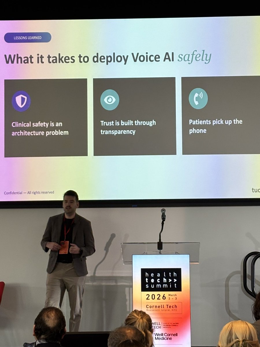 WCMEmergency's tweet image. #HealthTechSummit Lightning Talk featured presentations from @TucuviCare and @marissemasis of Iriscience.