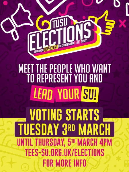 Teesside University Students’ Union (TUSU) tweet media