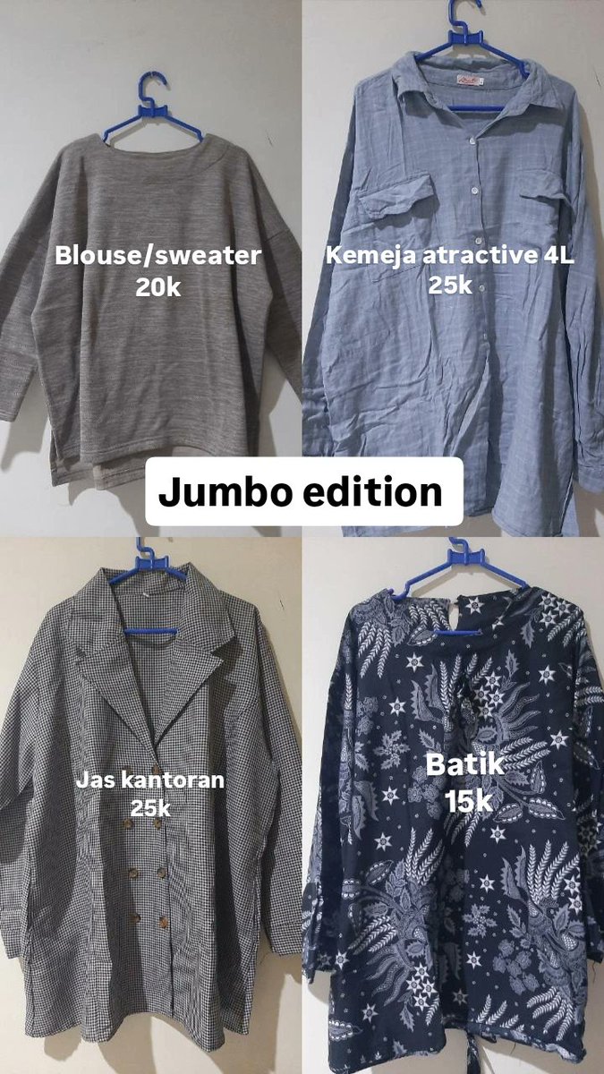 inbubbleyou's tweet photo. @UNDIP_FESS Jual murah kosongin lemari, cocok bgt buat kaum bigsize. Yg mau reply/dm aja
📍Gratis anter ke kos (temcy/banyumanik) https://t.co/gHGZBvgswq