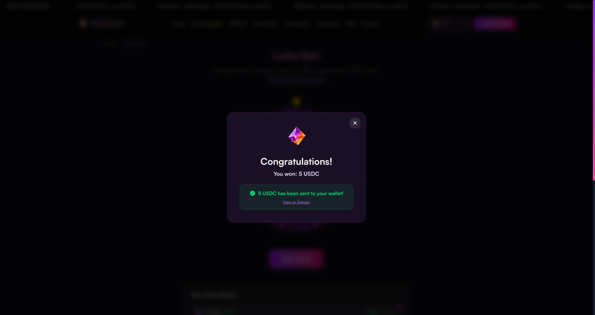 moonpug_io's tweet photo. Lucky Spin is LIVE on MOONPUG - watch the magic unfold in real time 💎

https://t.co/rv9jzR8hBa

#Solana #MOONPUG #Crypto #CryptoGems #Web3