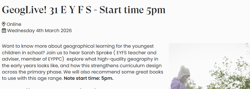 Geography Primary & Early Years Committee @The_GA tweet media