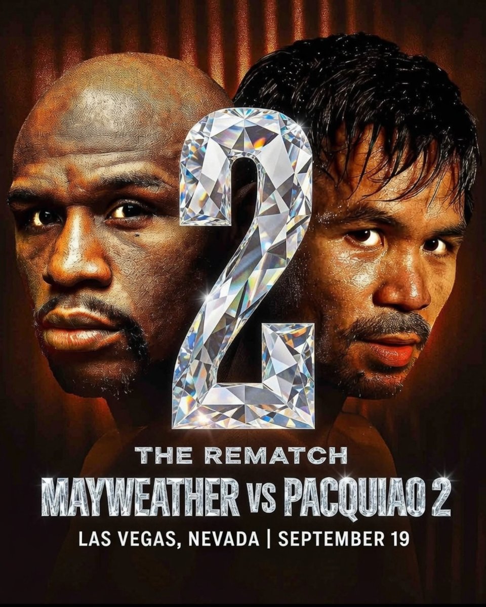 AdrianReyn79551's tweet image. 🚨Floyd Mayweather Comeback

2026 Schedule 📅 

📋

* Mayweather vs Tyson 
📅 April 25th 2026 
📍 Democratic of Congo 
🎪 Exhibition 

*Mayweather vs Mike Zambidis
📅 June 27,2026 
📍 Athens Greece 
🎪 Exhibition 

Mayweather vs Pacquiao 
📅 September 19th 2026
📍 Las Vegas 
🥊