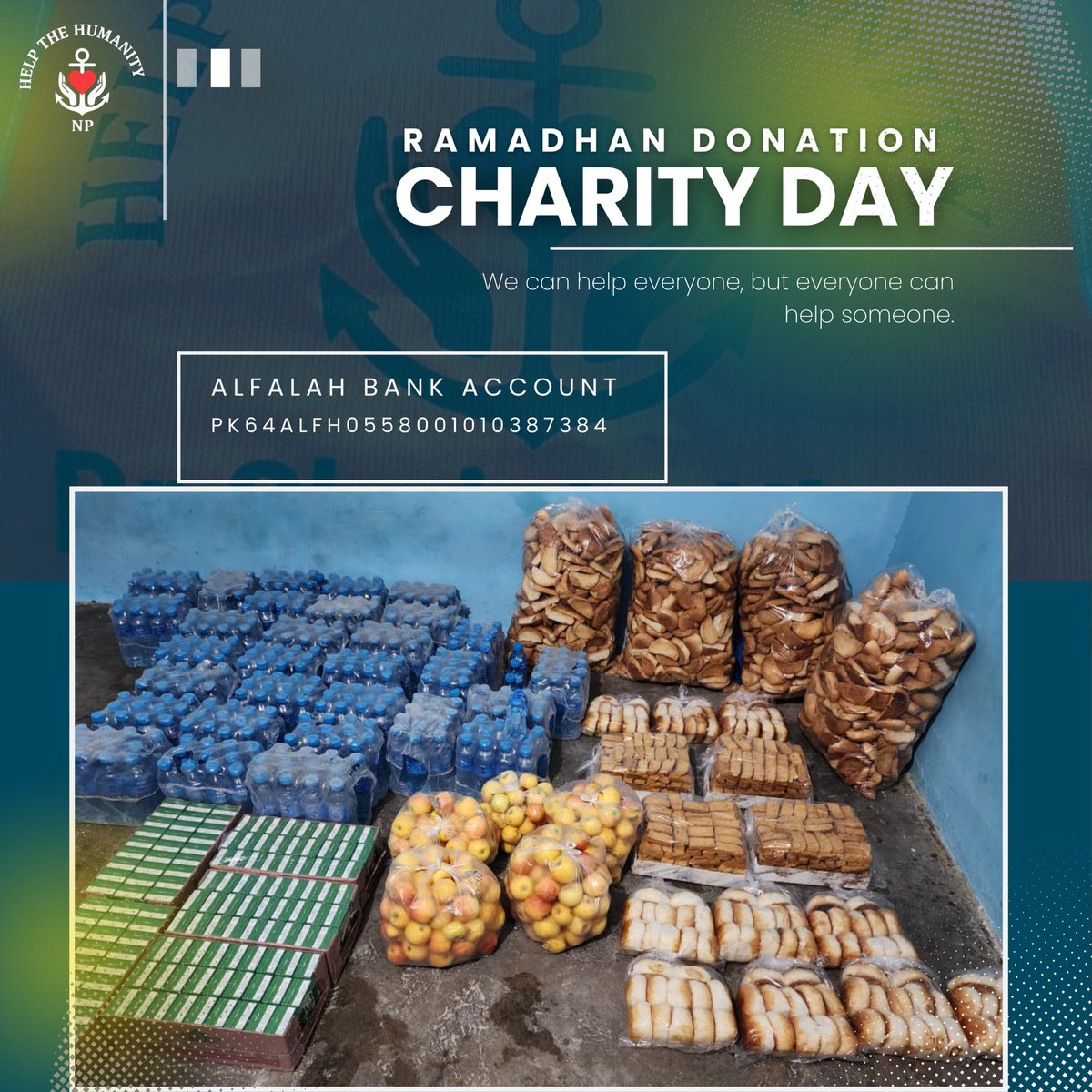 drshaista01's tweet image. Your small donation can bring hope, food, and smiles to many lives 🤍

#RamadanDonation #CharityDay #GlobalCharity #DonateNow