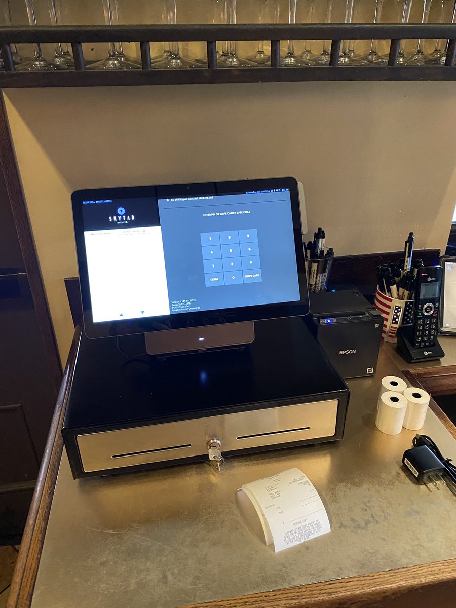 Today we installed our <a href="/SkyTabPOS/">SkyTab</a> system from <a href="/Shift4/">Shift4</a> in Pasha Grill here in The Greene. If you’re in the area stop by for some good Mediterranean eats!