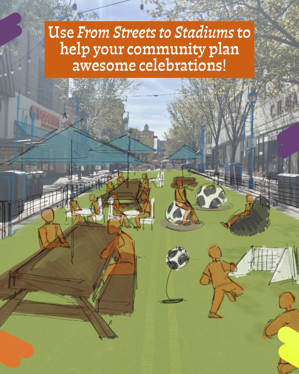 NJTPA's tweet image. Interested in soccer and placemaking? The NJTPA’s new From Streets to Stadiums guidebook provides communities with steps to take advantage of the World’s Game coming to NJ this summer: njtpa.org/blog/kick-off-…
#placemaking #soccer #FromStreetsToStadiums