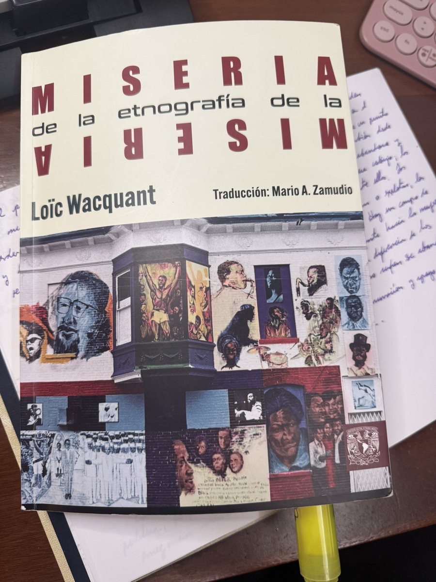 Empecé a leer este libro de Wacquant. Una crítica detallada, inspirada en las tesis de Bourdieu, de tres etnografías urbanas estadounidenses, herederas de la Escuela de Chicago. Para quienes realizan trabajo de campo. 👇