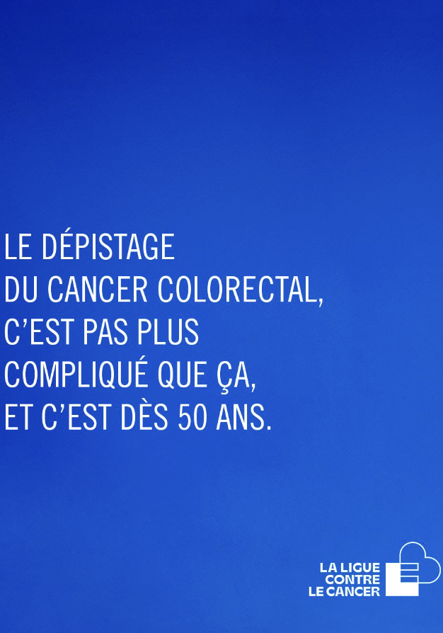 junique_s's tweet photo. VA CHIER, sans tarder !

Le message est volontairement provocateur. Mais derrière ces mots, une réalité : chaque année en France, le cancer colorectal c’est 47 000 nouveaux cas et 17 000 décès.

Pourtant, dans 9 cas sur 10, il se guérit s’il est dépisté tôt. À un stade avancé, les chances de survie chutent à 12 %.

Faire reculer ces chiffres est collectivement à notre portée grâce à un geste, celui du dépistage. Simple, rapide, à faire chez soi, il peut littéralement sauver la vie.

Il s’adresse à toutes les femmes et tous les hommes à partir de 50 ans et doit être renouvelé tous les 2 ans.

Alors ne tardez pas et incitez vos proches à en faire de même.

@laliguecancer #MarsBleu #prévention