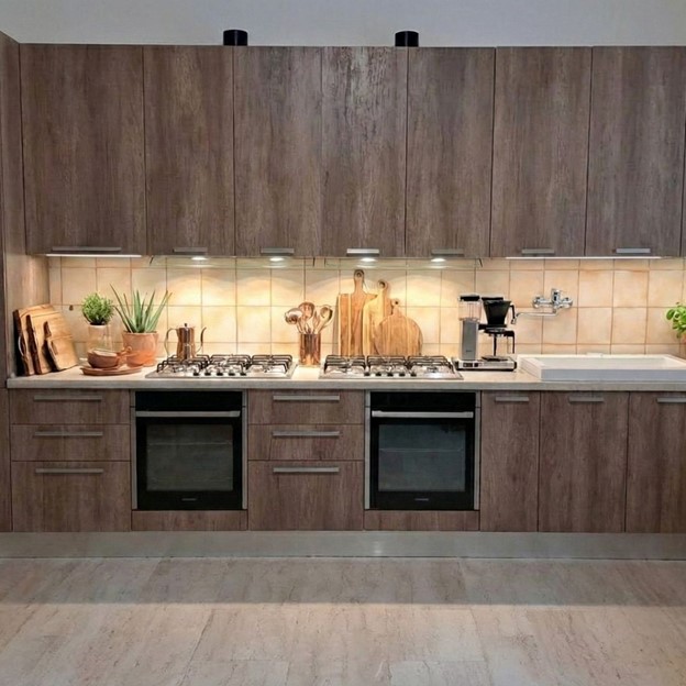 KitchensNima's tweet photo. The combination of black and grey leads to moody perfection, like this kitchen featuring charcoal grey walls, obsidian wall cabinetry, matching floor-to-ceiling cabinet frames with glass fronts and a sleek, classy faucet.

https://t.co/gakyoFpojO

#NIMAKitchen #ARANCucine https://t.co/D40FTtatSK
