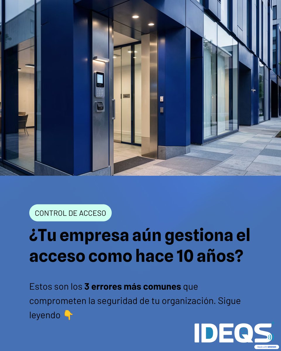 Ideqs_sas's tweet photo. Si tu control de acceso sigue siendo manual o desconectado, estás asumiendo riesgos innecesarios. En este carrusel te compartimos los 3 errores más comunes
📲 WhatsApp: (+57) 310 233 2112
🌐 https://t.co/FDSAiWic1O
#ControlDeAcceso #SeguridadFísica #Trazabilidad #GestiónDeAccesos https://t.co/dKjGU2LFq9