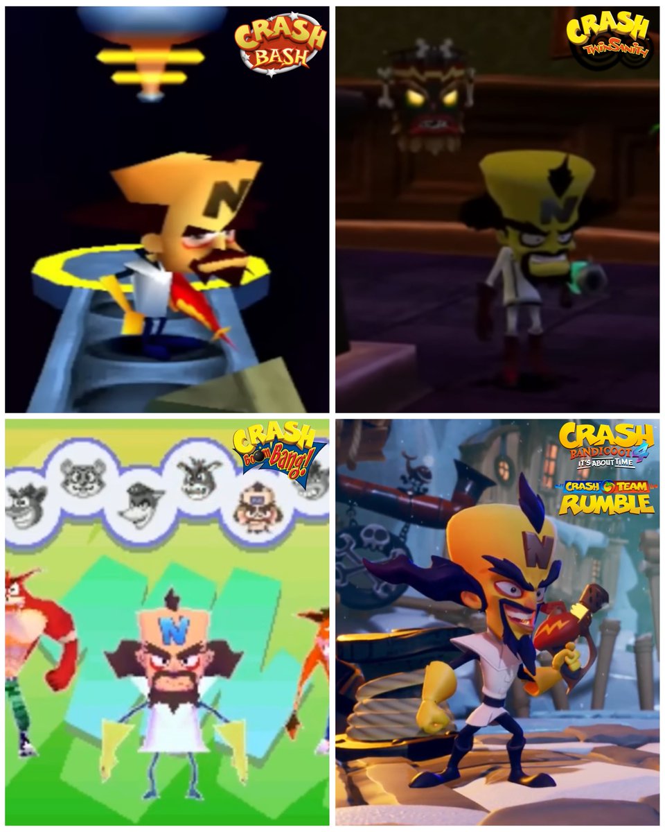 A113Rust's tweet photo. Gameplay with Dr. Neo Cortex
#CrashBandicoot , #CrashBash , #CrashTwinsanity , #CrashBoomBang , #CrashBandicoot4 , #CrashTeamRumble
Did anyone notice that playing as Cortex is the same in every game?
It just boils down to running , jumping , and shooting beams with his weapon https://t.co/sB7DW68Ual