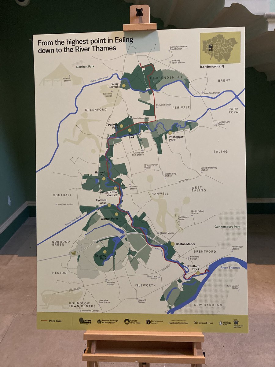 willnorman's tweet photo. Wonderful launch of the new West London Regional Park.

Spanning @EalingCouncil &amp; @LBofHounslow the new park will improve access to nature for 2 million Londoners - with the River Brent &amp; a 13km walking trail forming its spine. https://t.co/bAU1swisD1