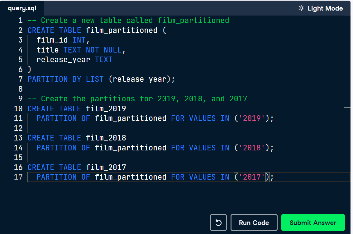 Queen_Aishah1's tweet photo. Day 17 of #30DaysOfDataChallengeWithDCA
Today I learnt about partitioning in database design and with that, I've officially wrapped up the Database Design chapter in the Associate Data Engineering in SQL track! 🥳
On to the next one! 🚀
#DCDonates #DCA @DataFestAfrica https://t.co/SnnpNZI0Ht