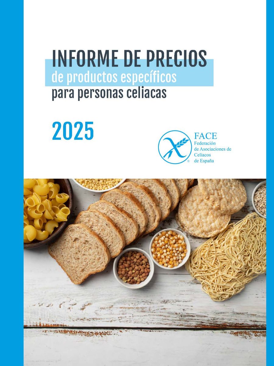 🌾💹 El sobrecoste de la dieta #singluten se mantiene cerca de los 1.000 euros anuales por persona en 2006. Así lo certifica el nuevo 'Informe de Precios de productos específicos para personas celiacas 2026', elaborado por FACE.

ℹ️ Toda la info: celiacos.org/el-sobrecoste-…

 #EZE