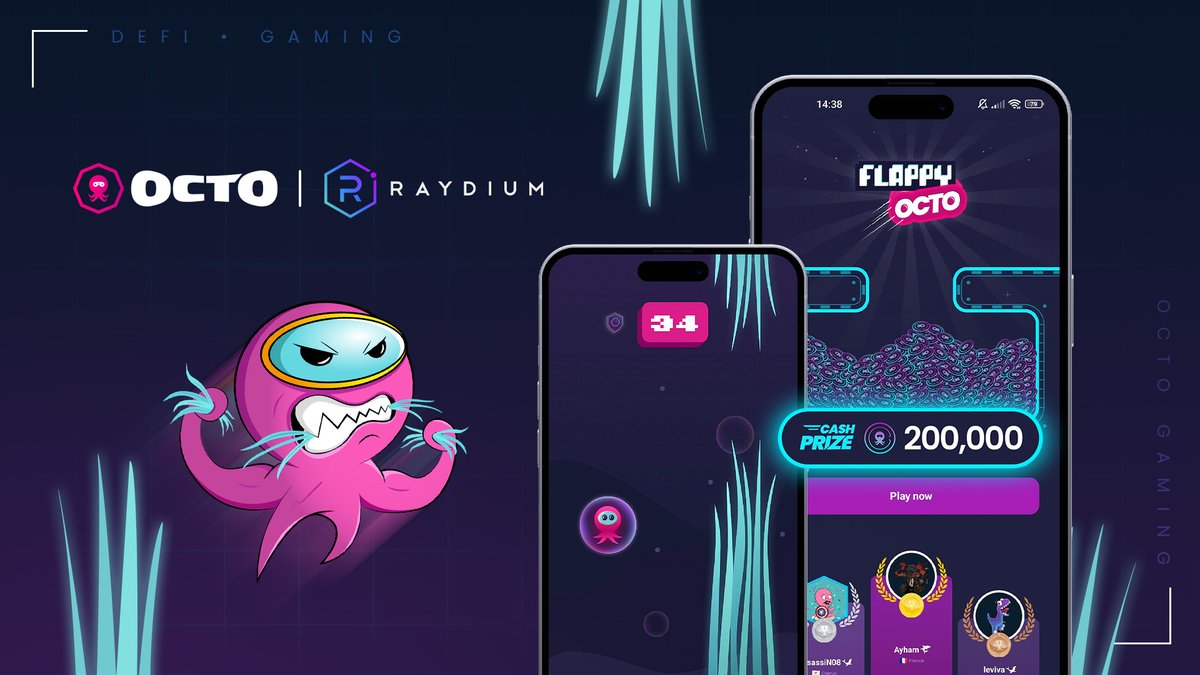 Octo8gaming's tweet photo. It's live!

The Octo LP Leaderboard has officially started 🏆

Exclusively reserved for Liquidity Providers on the Raydium OTK-USDC pool.

Want in?
Join the pool, secure your spot, and start climbing. https://t.co/BVF0dr7fDs