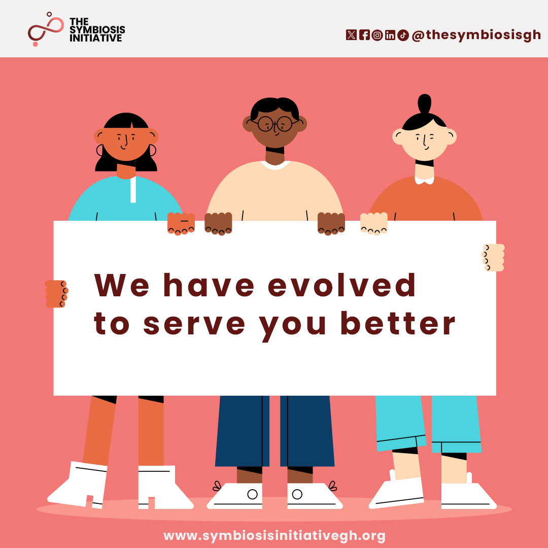 thesymbiosisgh's tweet photo. Evolution isn’t change for the sake of change.
It’s improvement with intention.

We’ve refined our approach to serve you better and create deeper impact.
This is just the beginning.
#SymbiosisGH #WeHaveEvolvedToServeYouBetter https://t.co/0Na75ESRvp