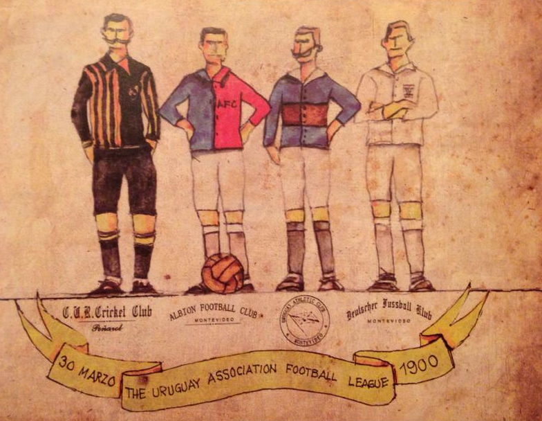 HistoriaCAP's tweet photo. 🗓️#UnDíaComoHoy de 1900 Peñarol junto a Albion FC, Deutscher FK y Uruguay Athletic de Punta Carretas, fundan la Liga (The Uruguay Association Football League)

🏆En julio de aquel año el Decano sería el primer campeón,con un récord de goles (6 tantos por encuentro) jamás igualado https://t.co/A3UbwhUKIX