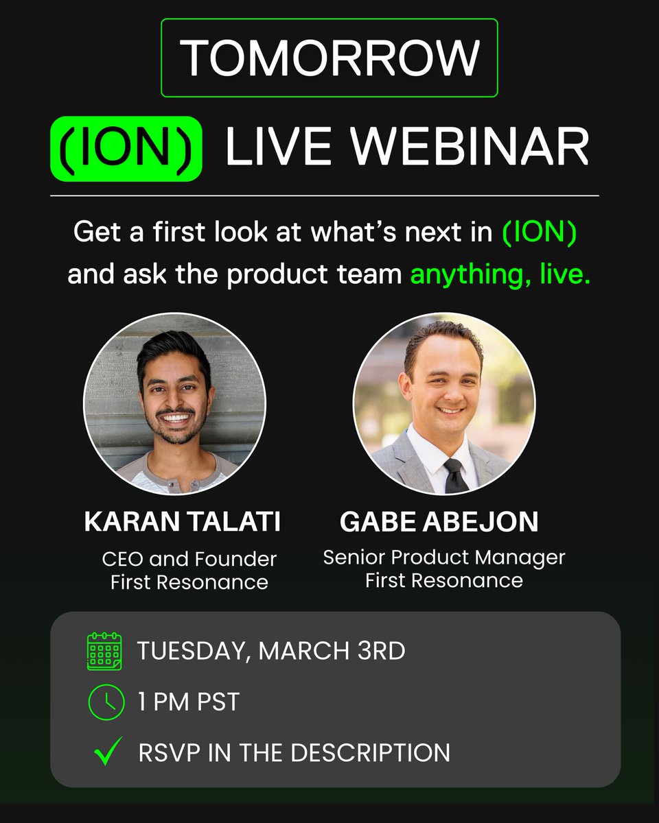 First Resonance tweet media