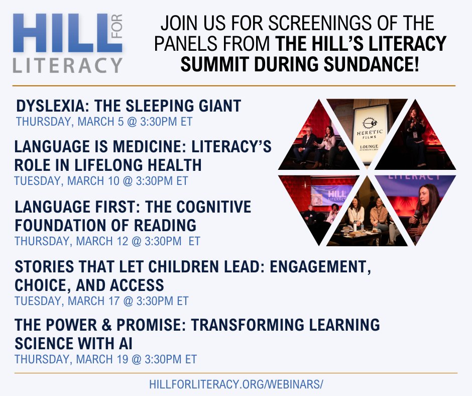HILL for Literacy tweet media