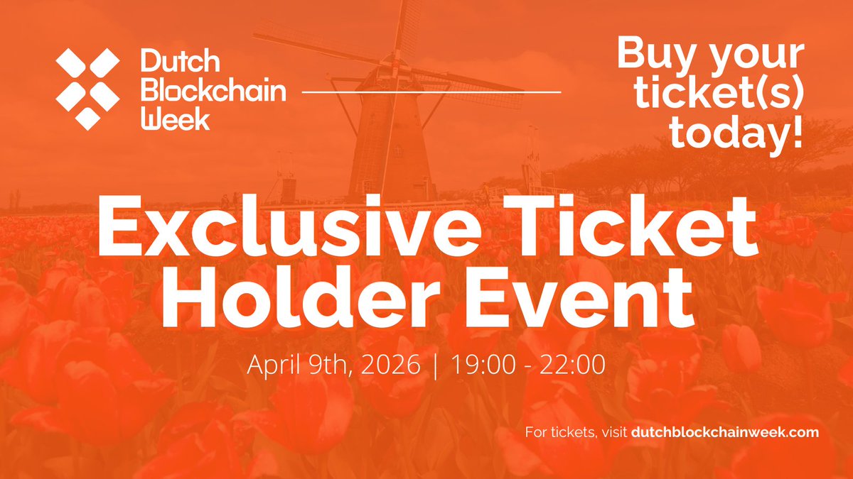 Dutch Blockchain Week tweet media