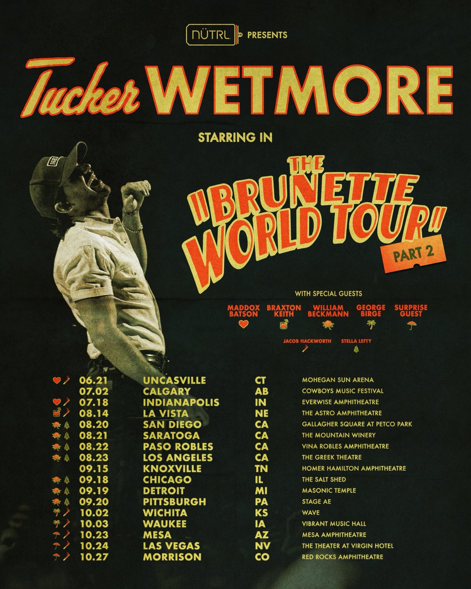 PART 2!!! See y’all out there 
 Tickets on sale Friday 3/6. Download my app for presale and VIP, starts 3/3!!! onelink.to/tuckerwetmorea…