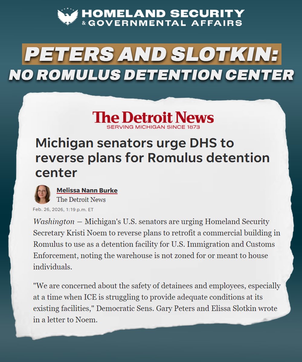 Homeland Security & Govt. Affairs Committee — Dems tweet media