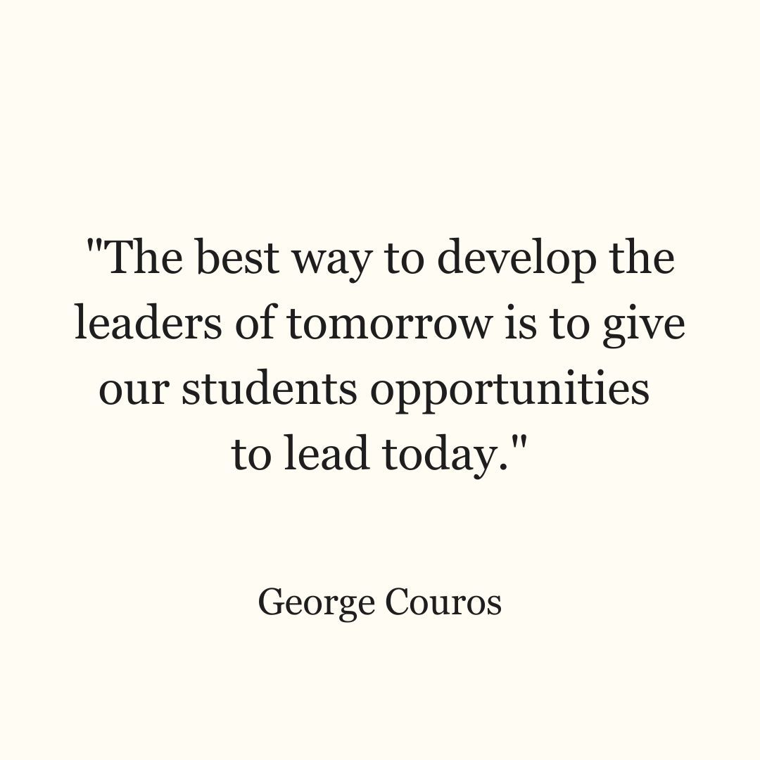 "Leadership is simply this: having influence over others to move forward in a positive direction."

3 Ways to Develop Student Leadership In Your School Community mailchi.mp/georgecouros/f…]