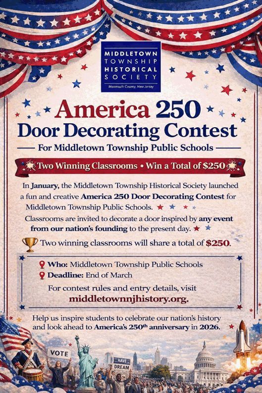 In honor of the USA's 250th birthday, we are offering Middletown Township Public Schools the opportunity to win $250 for two classrooms! More info: buff.ly/5706WkS