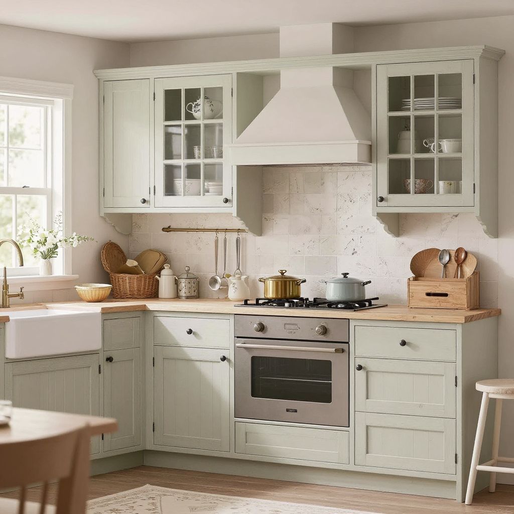 cozyessential07's tweet image. Description: A cottage kitchen filled with charm and character, combining soft colors and vintage-inspired details.

Hashtags: #CottageKitchen #VintageDecor #CharmingHome #CountryStyle #KitchenInspo #PastelDecor #HomeDesignIdeas #RusticCharm #CozyKitchen #DecorInspiration