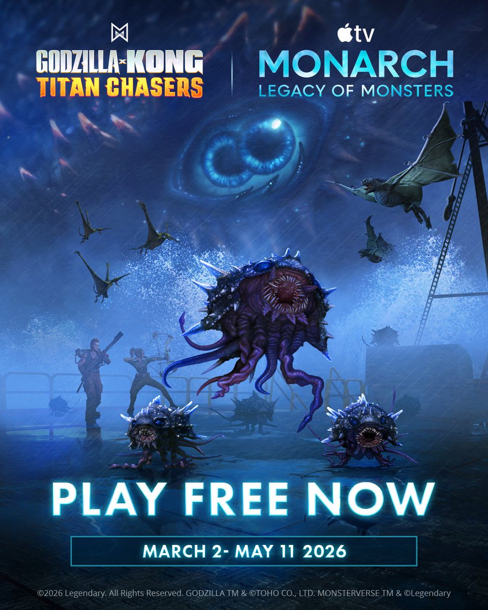 Godzilla x Kong: Titan Chasers tweet media