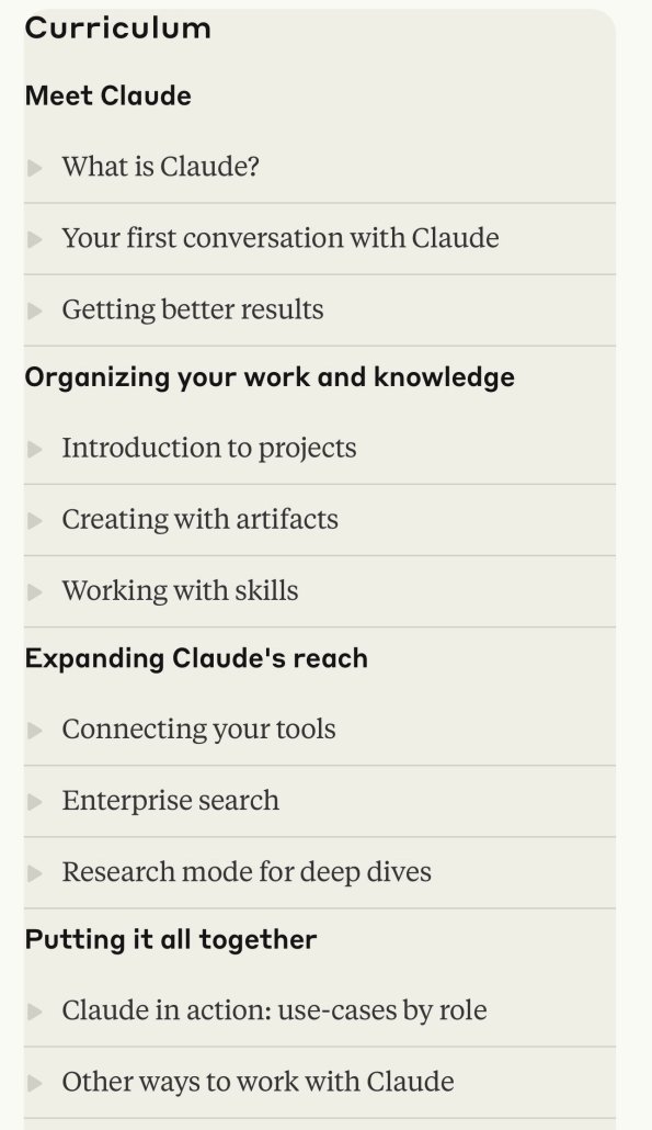 Yeah many people buy courses to learn about AI, but they turn out to be incomplete

But don't worry, I've researched several free sources for learning about AI, and they are quite comprehensive. You can check them out for yourself

1. Anthropic AI
anthropic.skilljar.com

2. All