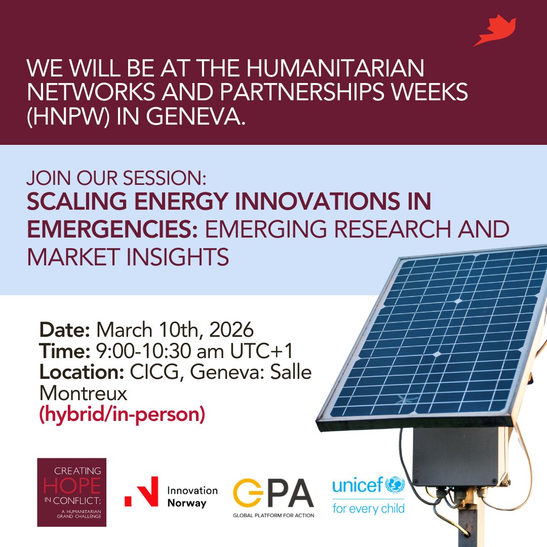 Humanitarian Grand Challenge tweet media