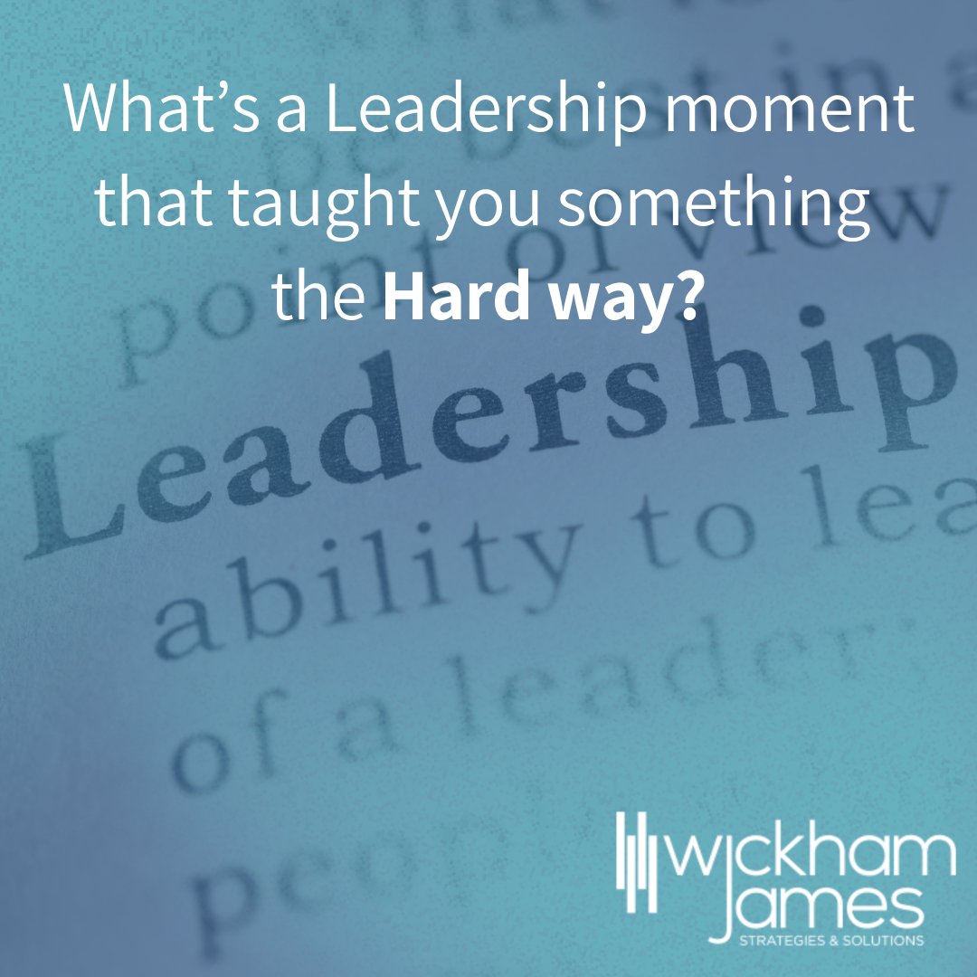 WickhamJamesKC's tweet image. Every leader has at least one story they didn't plan to learn.

It’s not always a disaster. It might just be a quiet realization that hindsight made clear.

What’s one leadership moment that taught you something the hard way?

#LeadershipGrowth #WickhamJames #HardLessons