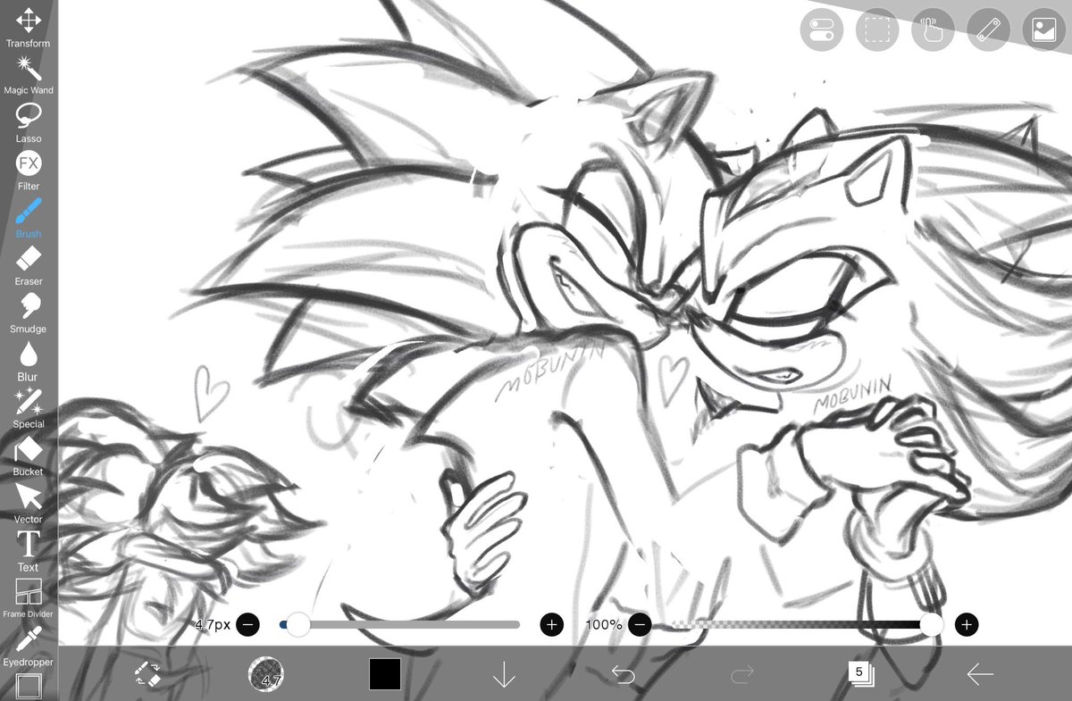 mobunin_'s tweet photo. #sonadow being cute sketch https://t.co/CtCXbRAkBJ