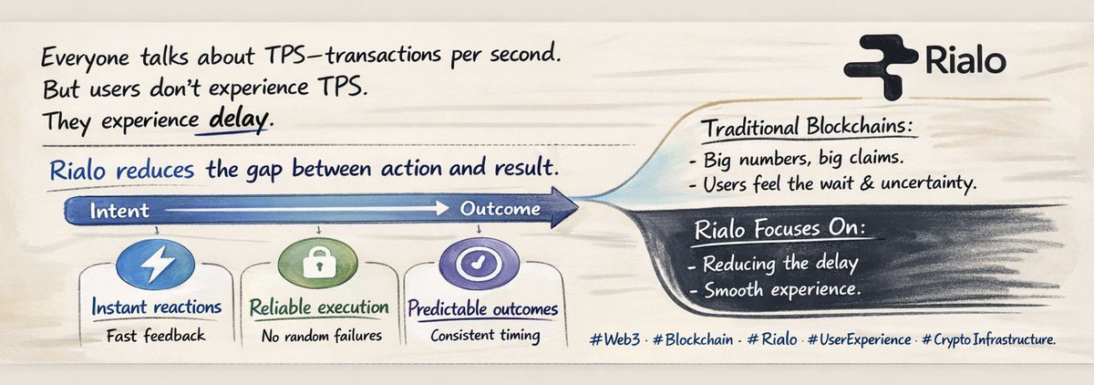 Everyone talks about TPS transactions per second bigger numbers bigger claims.

But here's the truth   
Users don't experience TPS.  
They experience delay.

They feel the pause after clicking a button.  
They feel the uncertainty while a transaction is processing.  
They feel