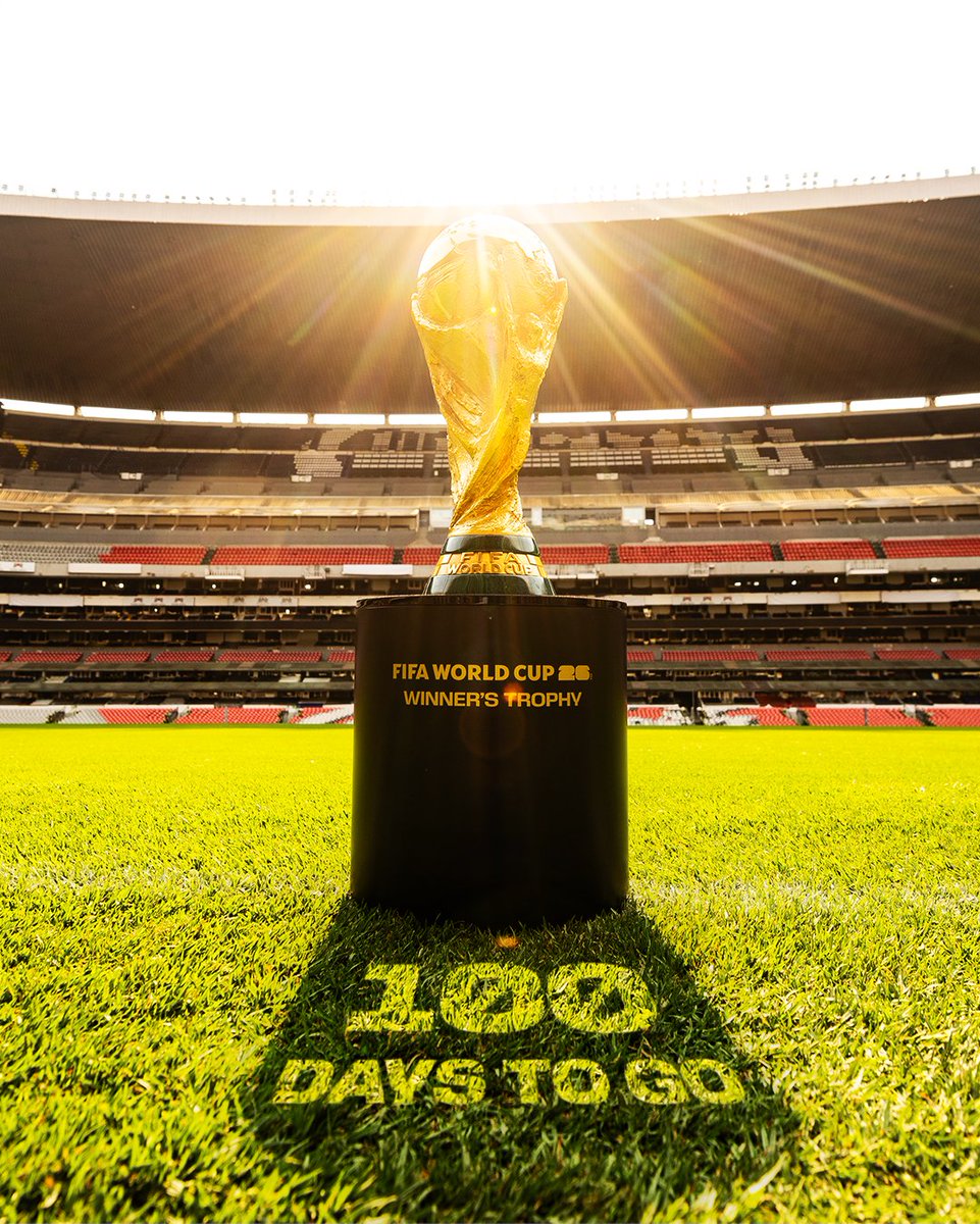 The biggest-ever <a href="/FIFAWorldCup/">FIFA World Cup</a> is just 100 days away! 🤩

48 teams. 104 games. 11 June to 19 July. 🏆