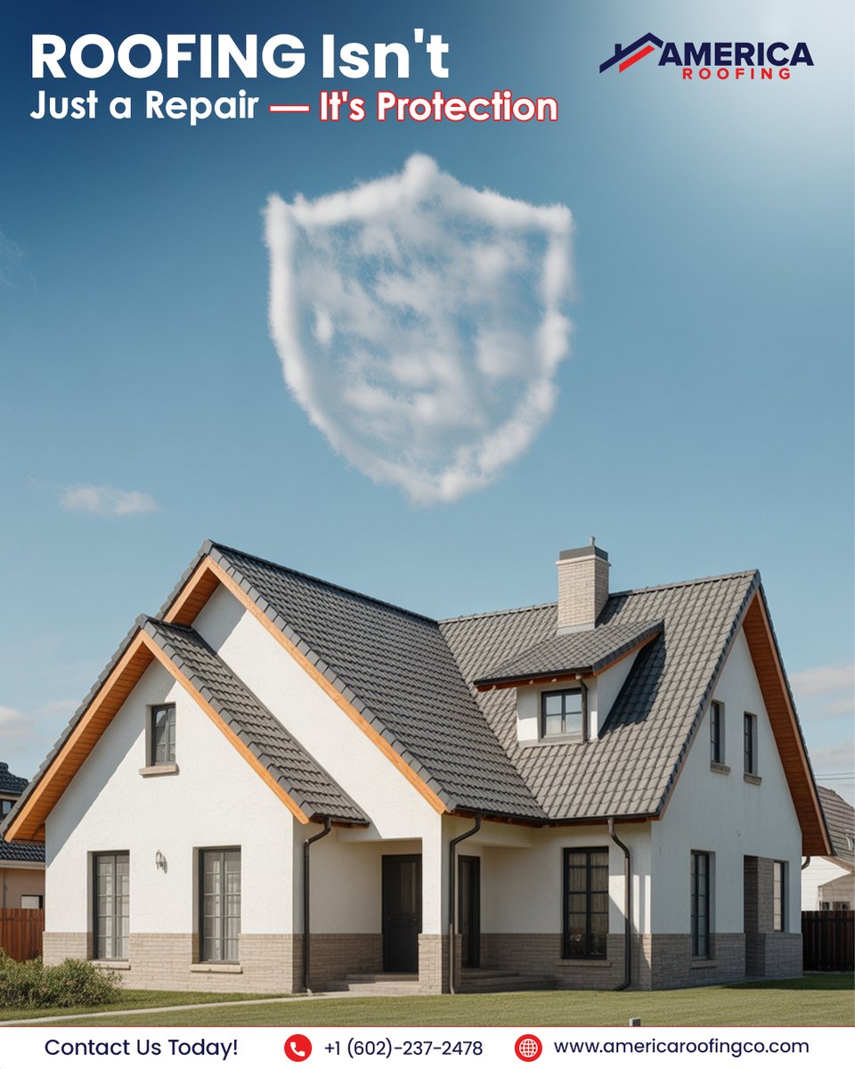 AmericaRoofing_'s tweet image. Quality roofing goes beyond fixing what’s broken. It protects your family’s comfort, your belongings, and your peace of mind. True home protection starts with the right roofing decisions.

#RoofProtection #QualityRoofing #AmericanRoofing #HomeInvestment